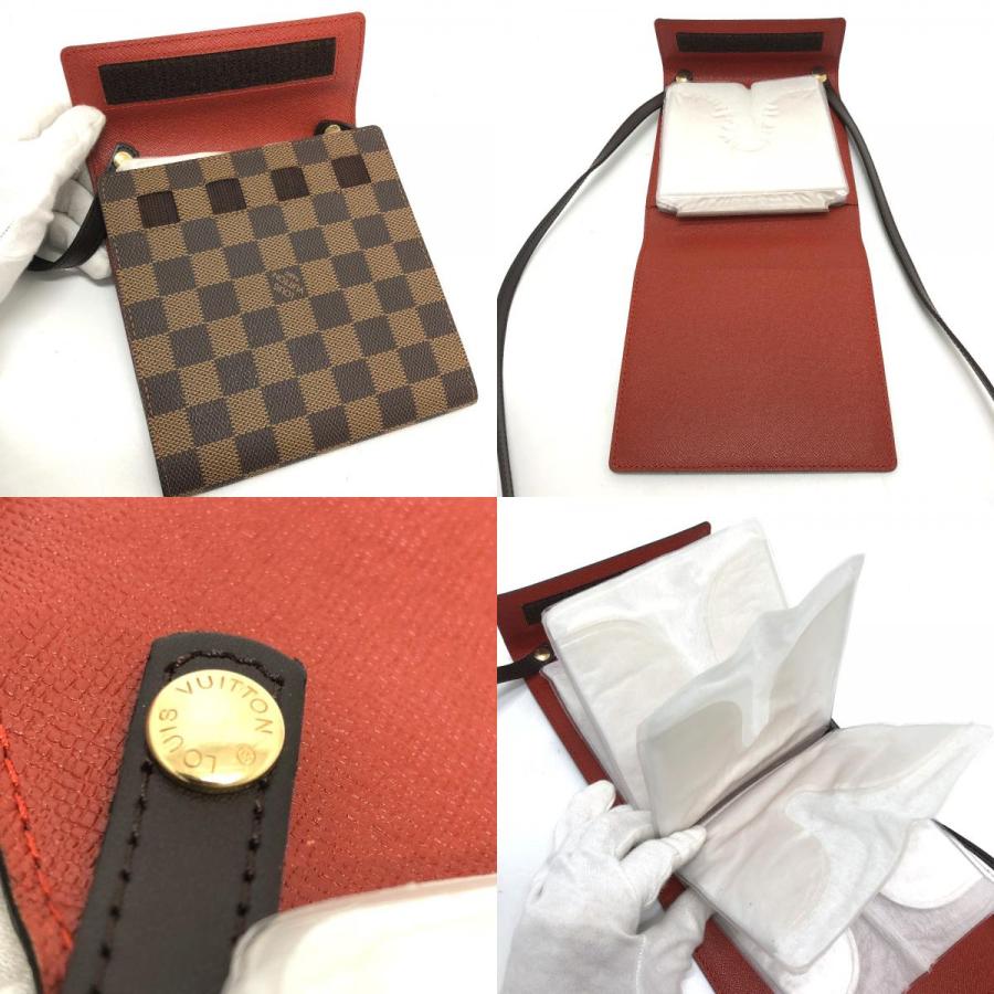 LOUIS VUITTON ルイヴィトン N62935  ダミエ CDケース DVD 斜め掛け ショルダーバッグ ダミエキャンバス ブラウン ユニセックス【中古】 | LOUIS VUITTON | 08