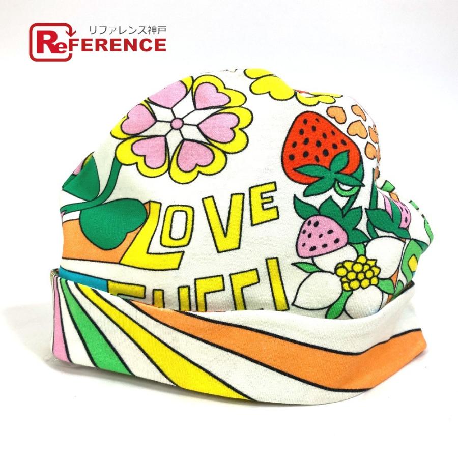 GUCCI グッチ 556613 ベビー baby 赤ちゃん レインボーハット ニット帽 LOVE GUCCI ビーニー ニットキャップ 帽子 帽子 【中古】未使用 | GUCCI