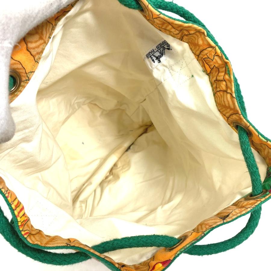HERMES エルメス キャンバス 巾着　美品　レア　ワンショルダーバッグ HERMES エルメス キャンバス 巾着 美品 レア ワンショルダーバッグ