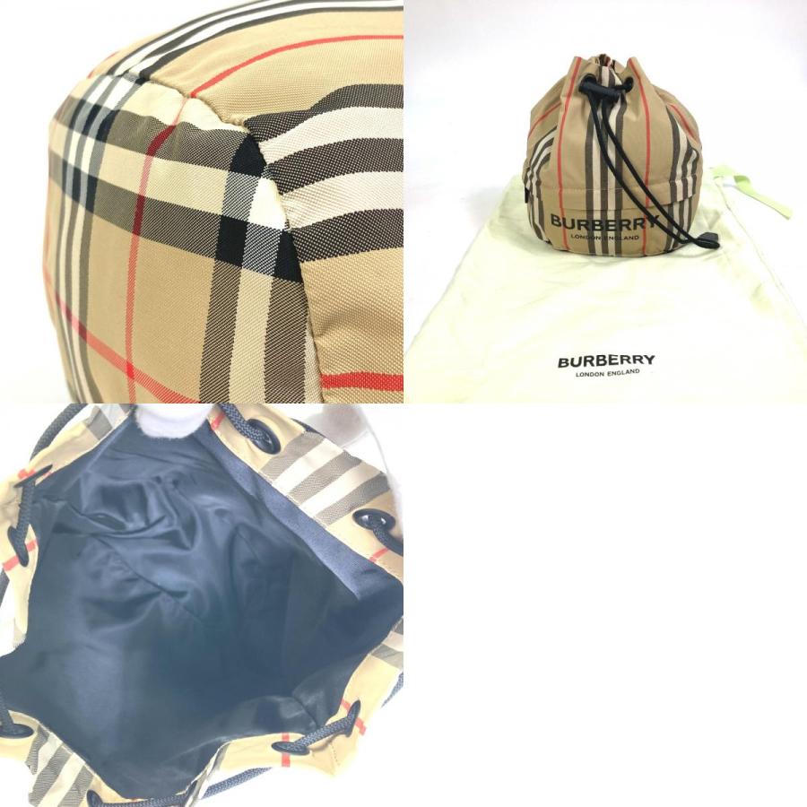 BURBERRY バーバリー チェック 巾着 メイクポーチ ハンドバッグ ポーチ