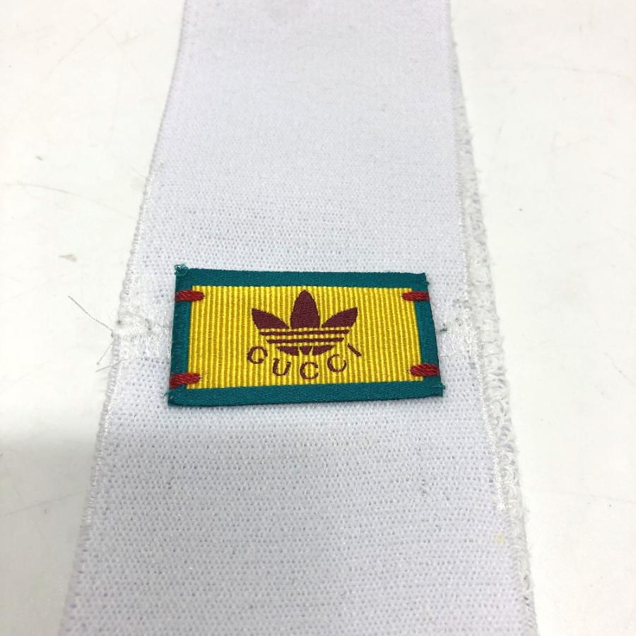 GUCCI グッチ 703594 ロゴ アディダスコラボ ヘアアクセサリー/ロゴ ヘアバンド ポリエステル ホワイト レディース【中古】 | GUCCI | 06