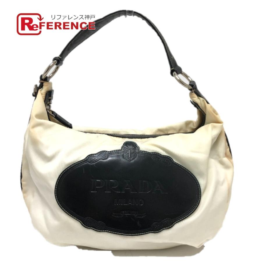 PRADA プラダ ロゴ ワンショルダー ショルダーバッグ ナイロン ホワイト レディース【中古】 | PRADA