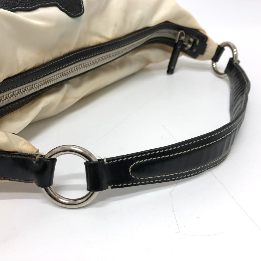PRADA プラダ ロゴ ワンショルダー ショルダーバッグ ナイロン ホワイト レディース【中古】 | PRADA | 06
