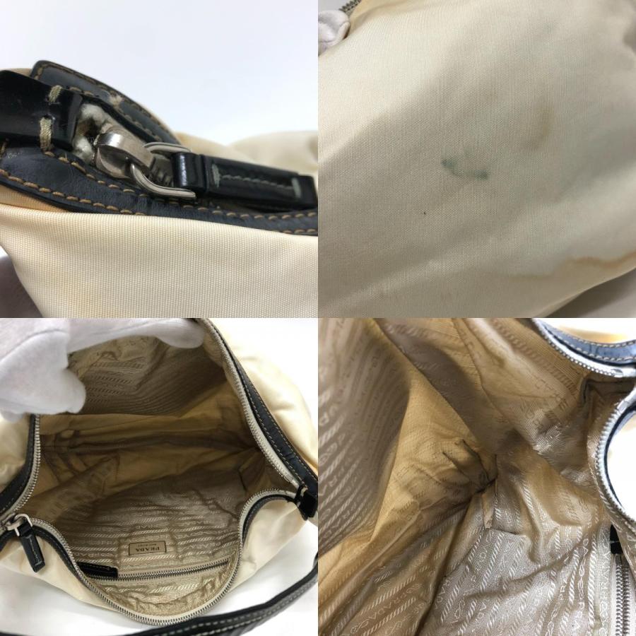 PRADA プラダ ロゴ ワンショルダー ショルダーバッグ ナイロン ホワイト レディース【中古】 | PRADA | 08