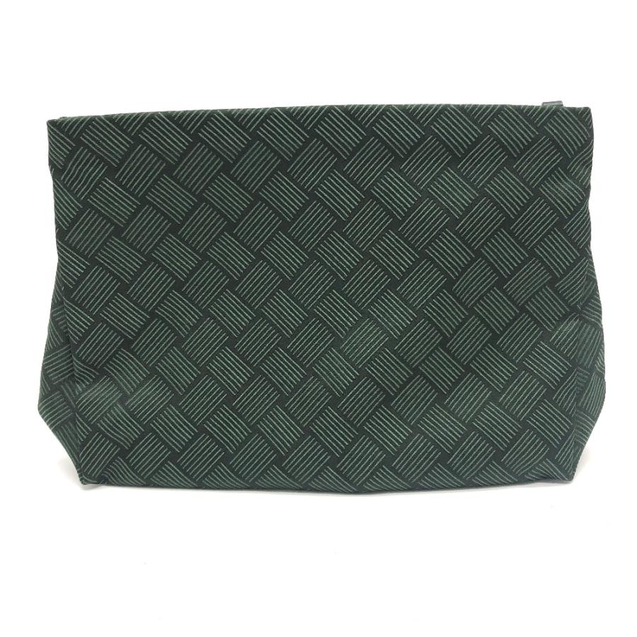 BOTTEGA VENETA ボッテガヴェネタ 総柄 クラッチバッグ キャンバス グリーン レディース【中古】 |  | 01