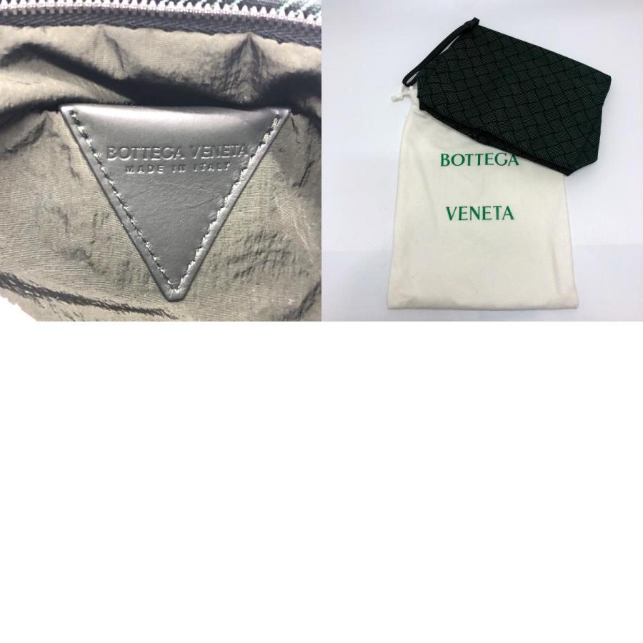 BOTTEGA VENETA ボッテガヴェネタ 総柄 クラッチバッグ キャンバス グリーン レディース【中古】 |  | 09