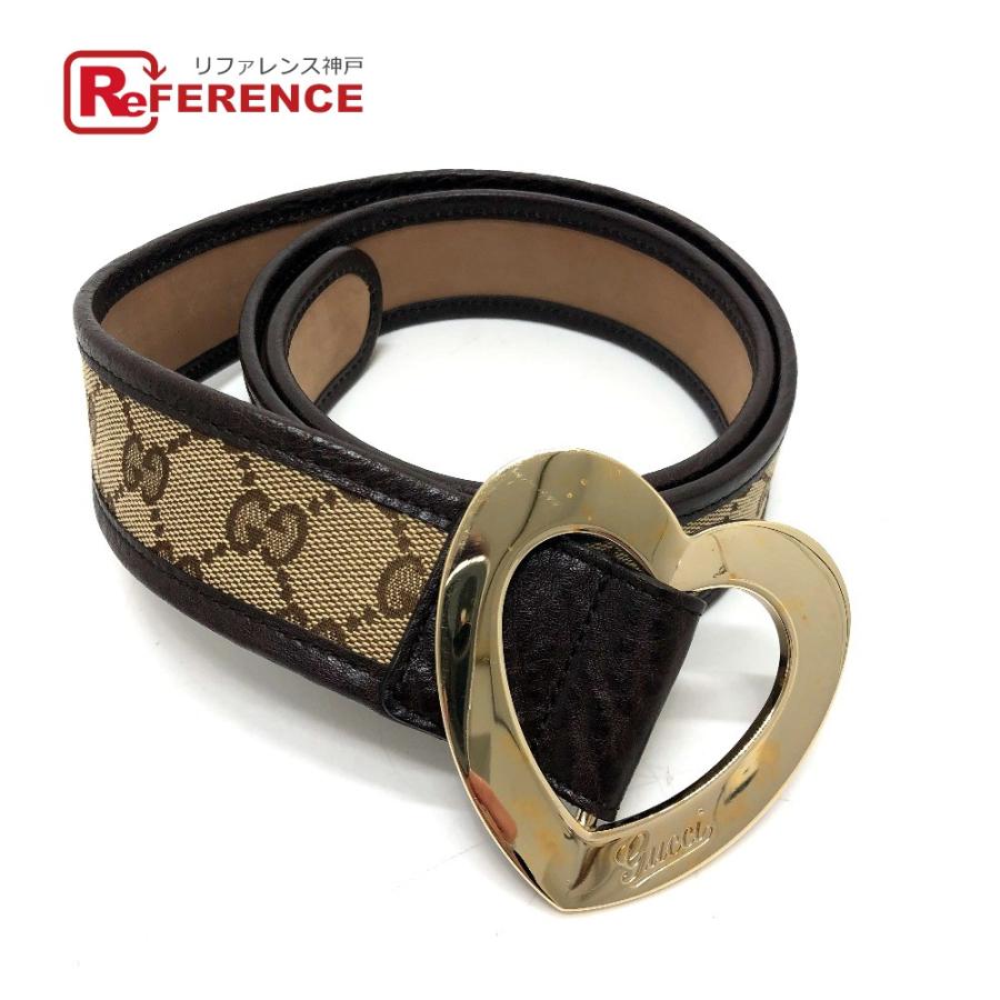 GUCCI グッチ 211551 GG ハートバックル ファッション小物 ベルト GG