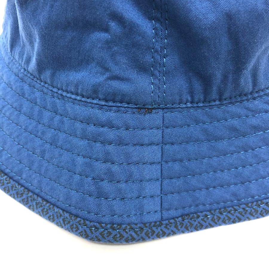 FENDI フェンディ FSQ104 ズッキーノ バケットハット 帽子 ロゴ ハット コットン ネイビー レディース【中古】新品同様 | FENDI | 02