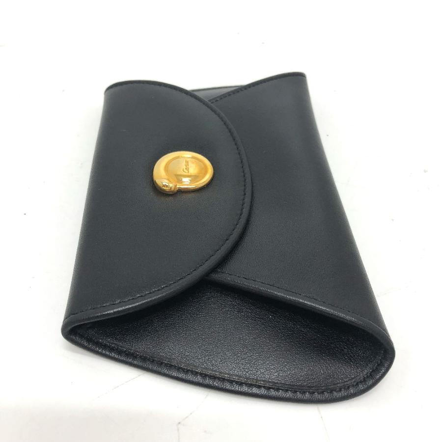CARTIER カルティエ 小物入れ パンテール パンサー 小銭入れ コインケース レザー ブラック レディース【中古】 | Cartier | 02