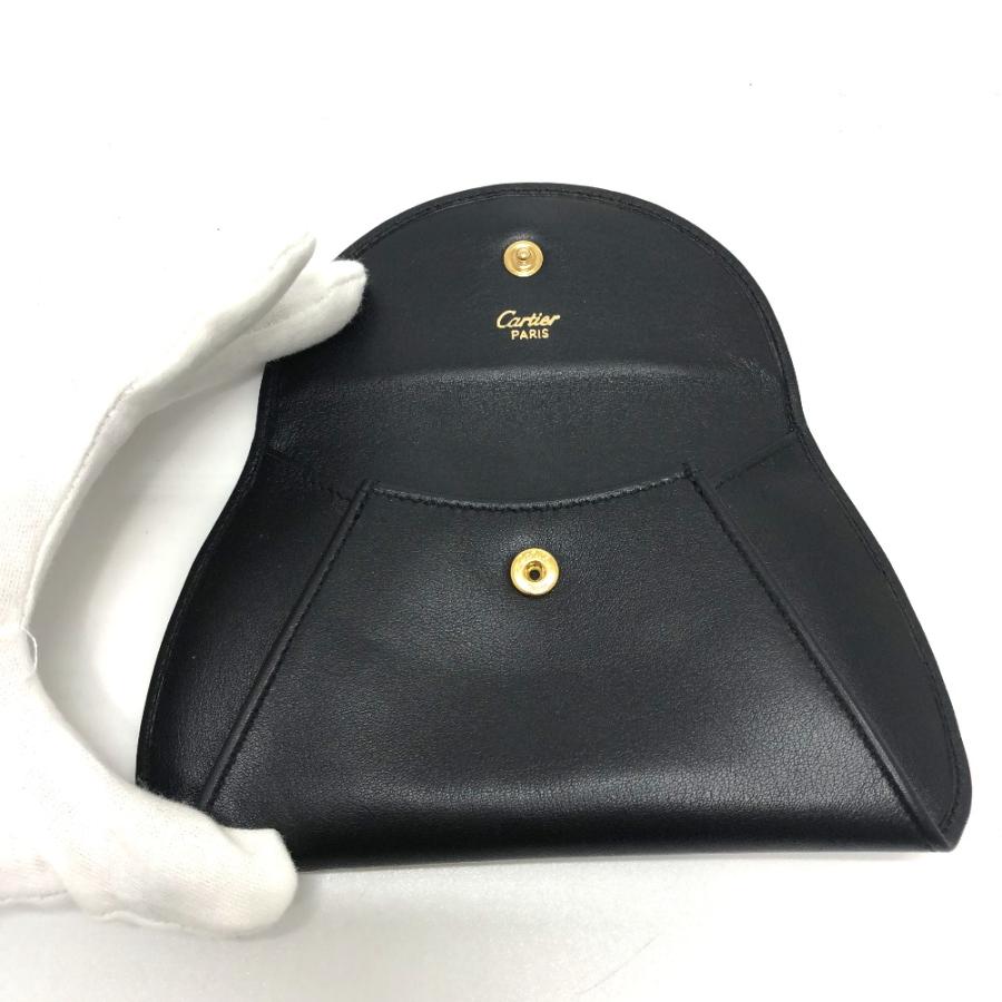 CARTIER カルティエ 小物入れ パンテール パンサー 小銭入れ コインケース レザー ブラック レディース【中古】 | Cartier | 05