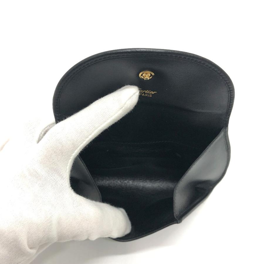 CARTIER カルティエ 小物入れ パンテール パンサー 小銭入れ コインケース レザー ブラック レディース【中古】 | Cartier | 07