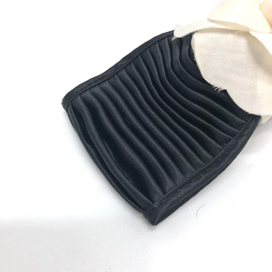 CHANEL シャネル カメリア リボンモチーフ ヘアクリップ 髪留め 小物 ヘアアクセサリー バレッタ ブラック レディース【中古】 | CHANEL | 04