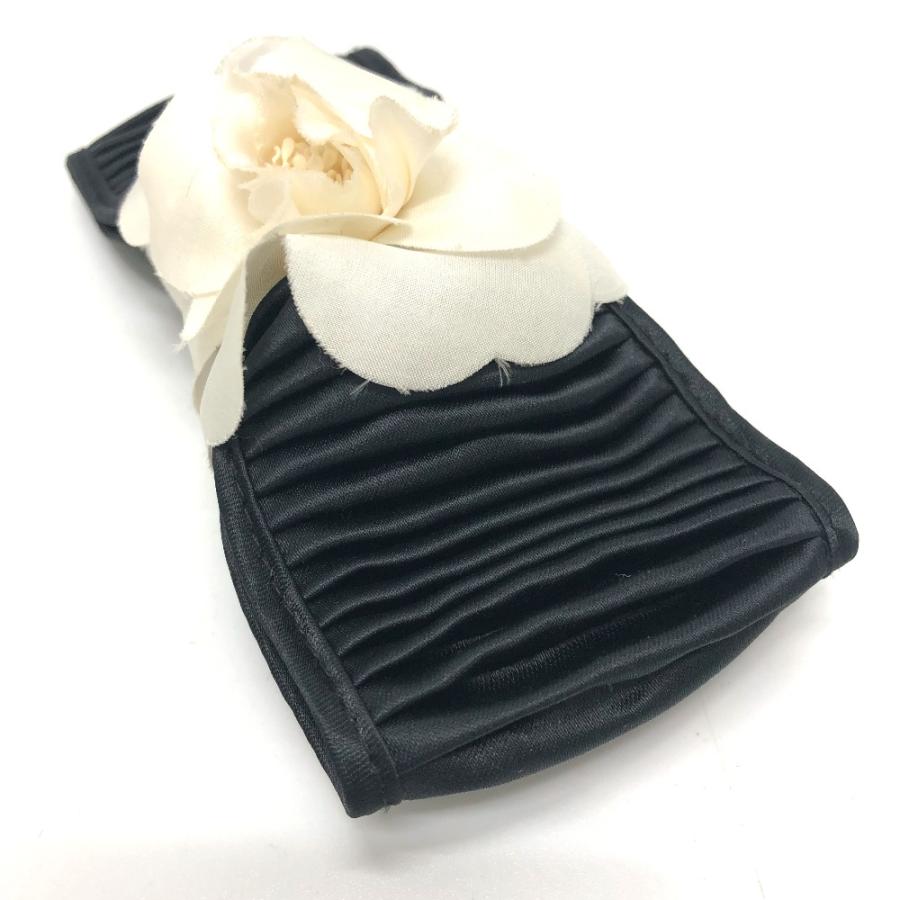 CHANEL シャネル カメリア リボンモチーフ ヘアクリップ 髪留め 小物 ヘアアクセサリー バレッタ ブラック レディース【中古】 | CHANEL | 05