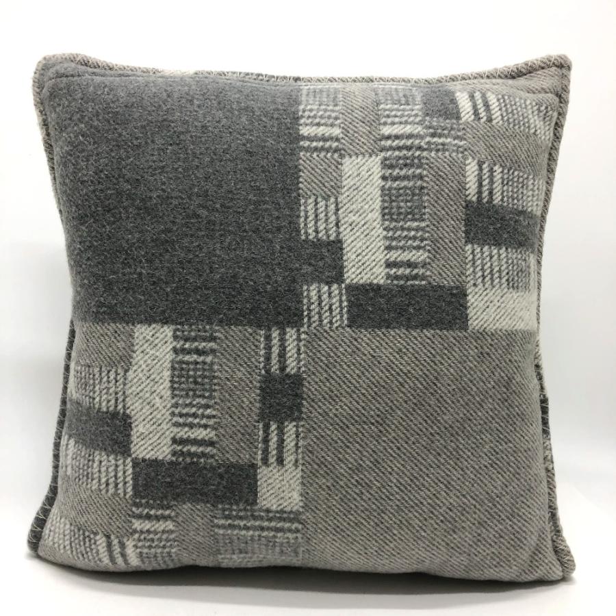 HERMES エルメス ピロー インテリア クッション ウール/カシミヤ グレー レディース【中古】 | HERMES | 01
