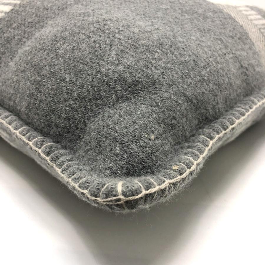 HERMES エルメス ピロー インテリア クッション ウール/カシミヤ グレー レディース【中古】 | HERMES | 03