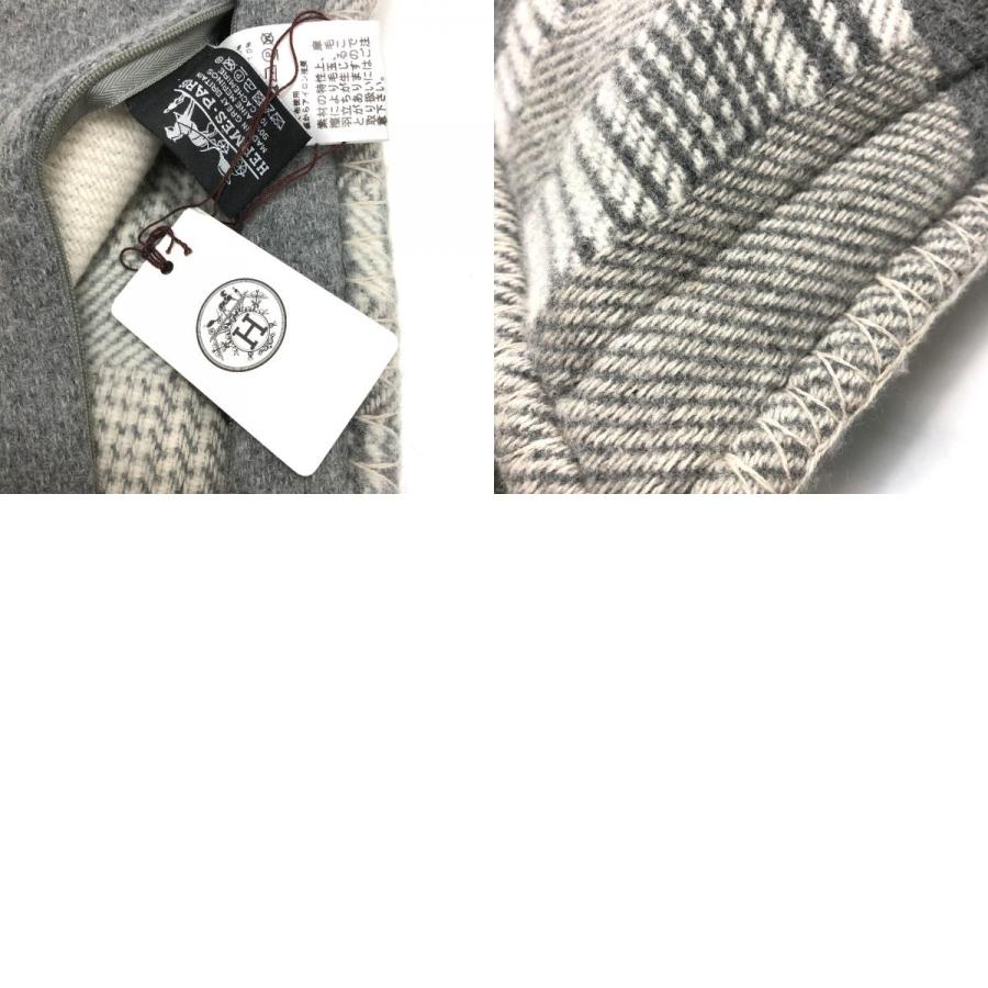 HERMES エルメス ピロー インテリア クッション ウール/カシミヤ グレー レディース【中古】 | HERMES | 09