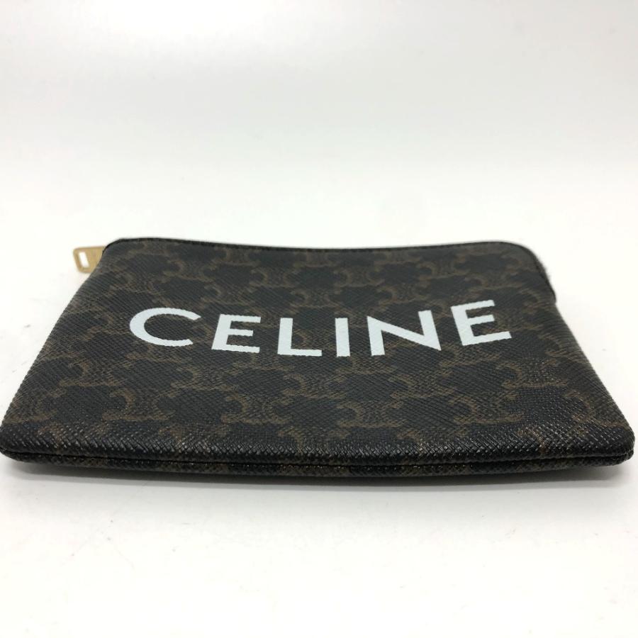 CELINE セリーヌ 10C662CA2 トリオンフ 小物入れ 小銭入れ コインケース PVC/レザー ブラウン ユニセックス【中古】 | CELINE | 03