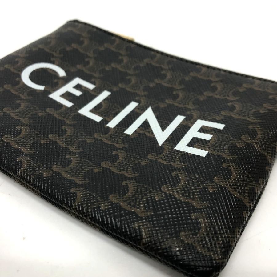 CELINE セリーヌ 10C662CA2 トリオンフ 小物入れ 小銭入れ コインケース PVC/レザー ブラウン ユニセックス【中古】 | CELINE | 07