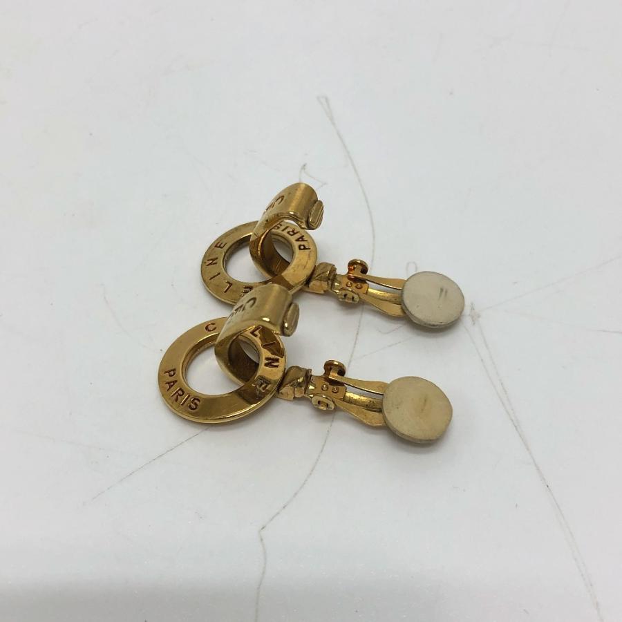 CELINE セリーヌ ヴィンテージ サークルロゴ アクセサリー イヤリング GP ゴールド レディース【中古】 | CELINE | 07
