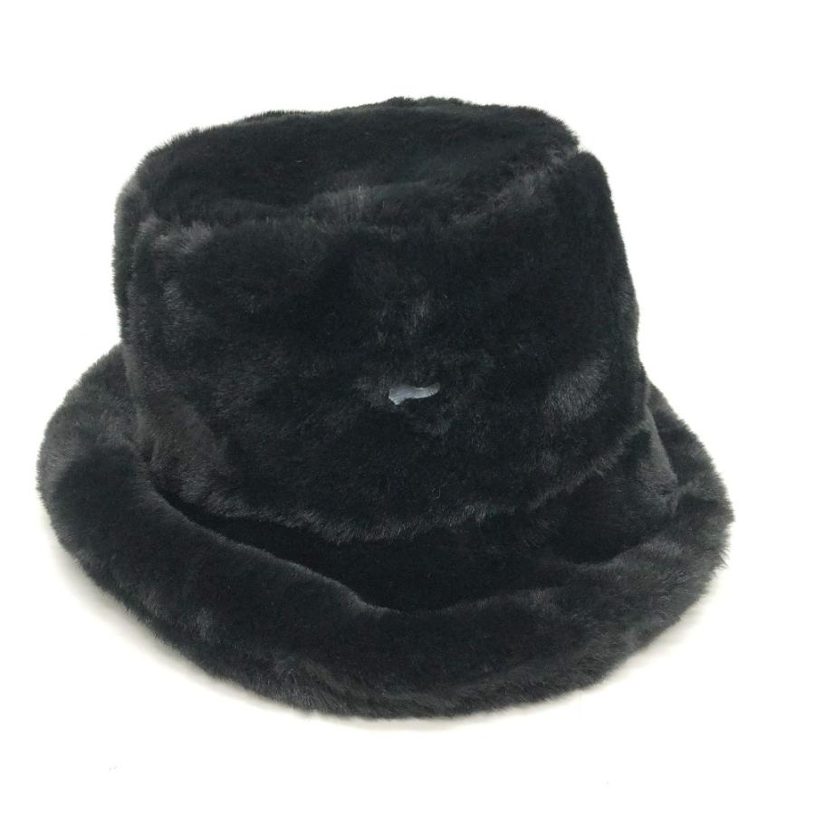 PRADA プラダ ファッション小物 帽子 バケットハット ハット ファー ブラック レディース【中古】 | PRADA | 01