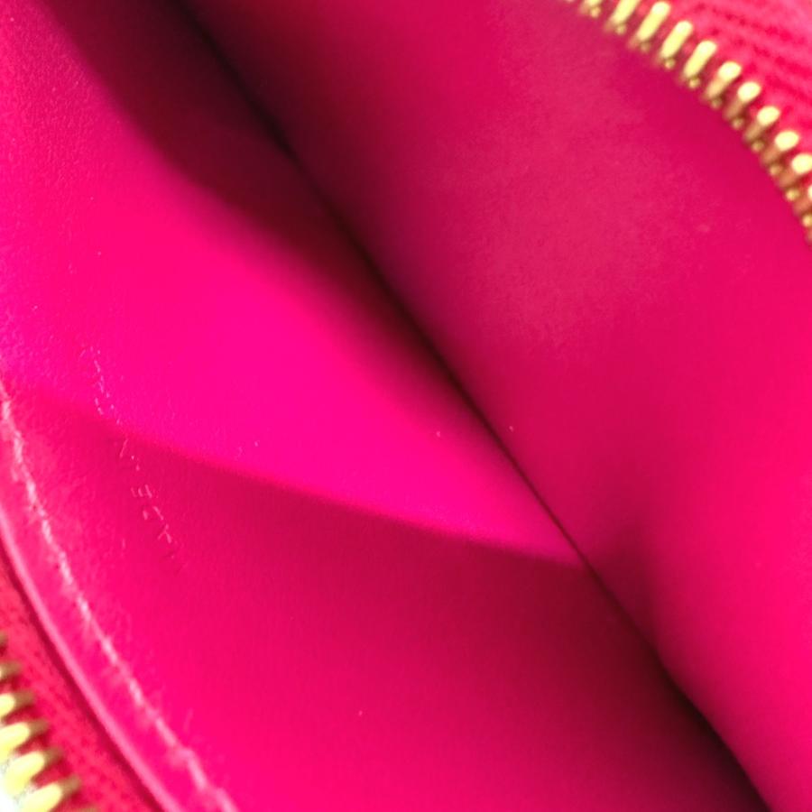 CELINE セリーヌ ロゴ ジップドカードホルダー カードケース レザー ピンク レディース【中古】美品 | CELINE | 07