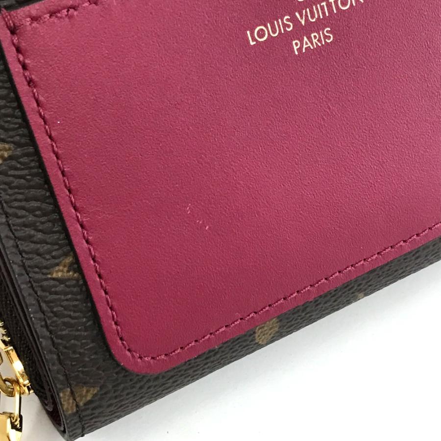 極美品 ルイヴィトン M82377 モノグラム ポルトフォイユ ルー フューシャ LOUIS VUITTON（ルイ・ヴィトン） M82377 モノグラム ポルトフォイユ