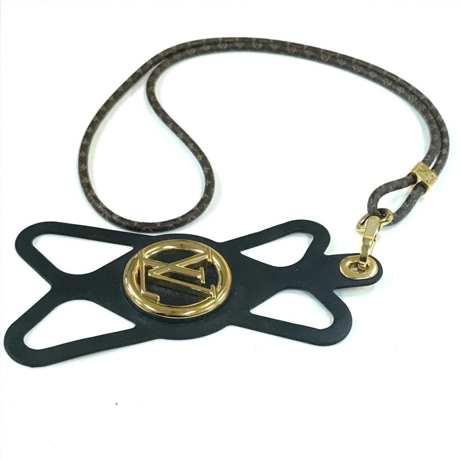 LOUIS VUITTON ルイヴィトン M68382 モノグラム LVロゴ フォンホルダー ルイーズ スマホケース iPhoneケース ラバー ブラウン【中古】 | LOUIS VUITTON | 01