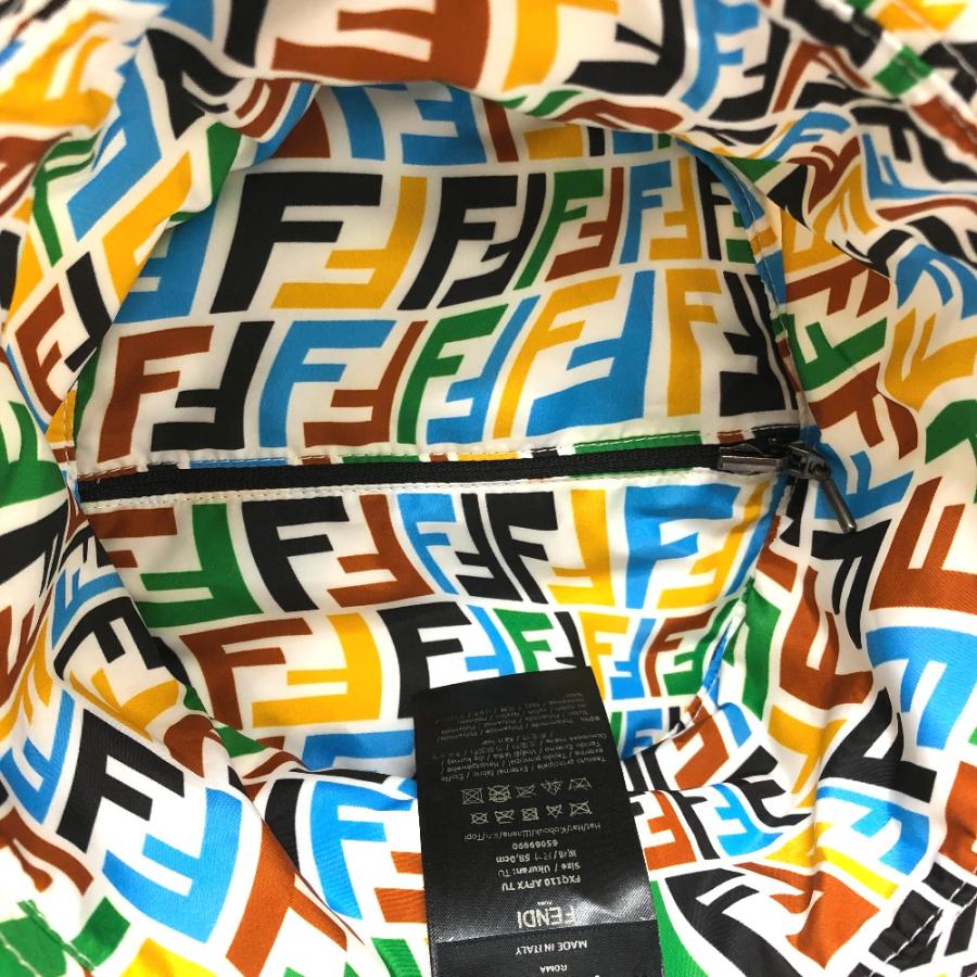 FENDI フェンディ ズッカ リバーシブル ハット帽 帽子 バケットハット ハット ナイロン ベージュ/マルチカラー メンズ【中古】 | FENDI | 07