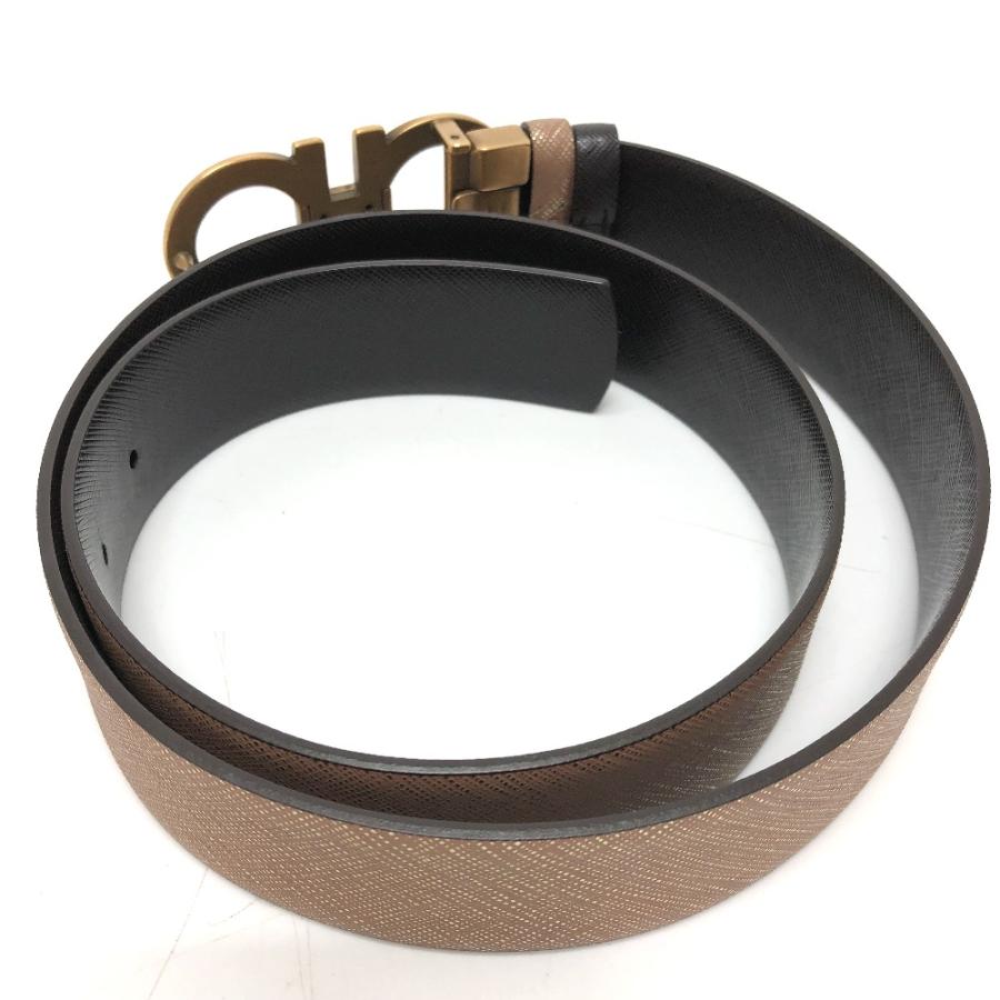 Salvatore Ferragamo サルヴァトーレフェラガモ ガンチーニ ファッション小物 ベルト レザー ベージュ系 メンズ【中古】 |  | 01