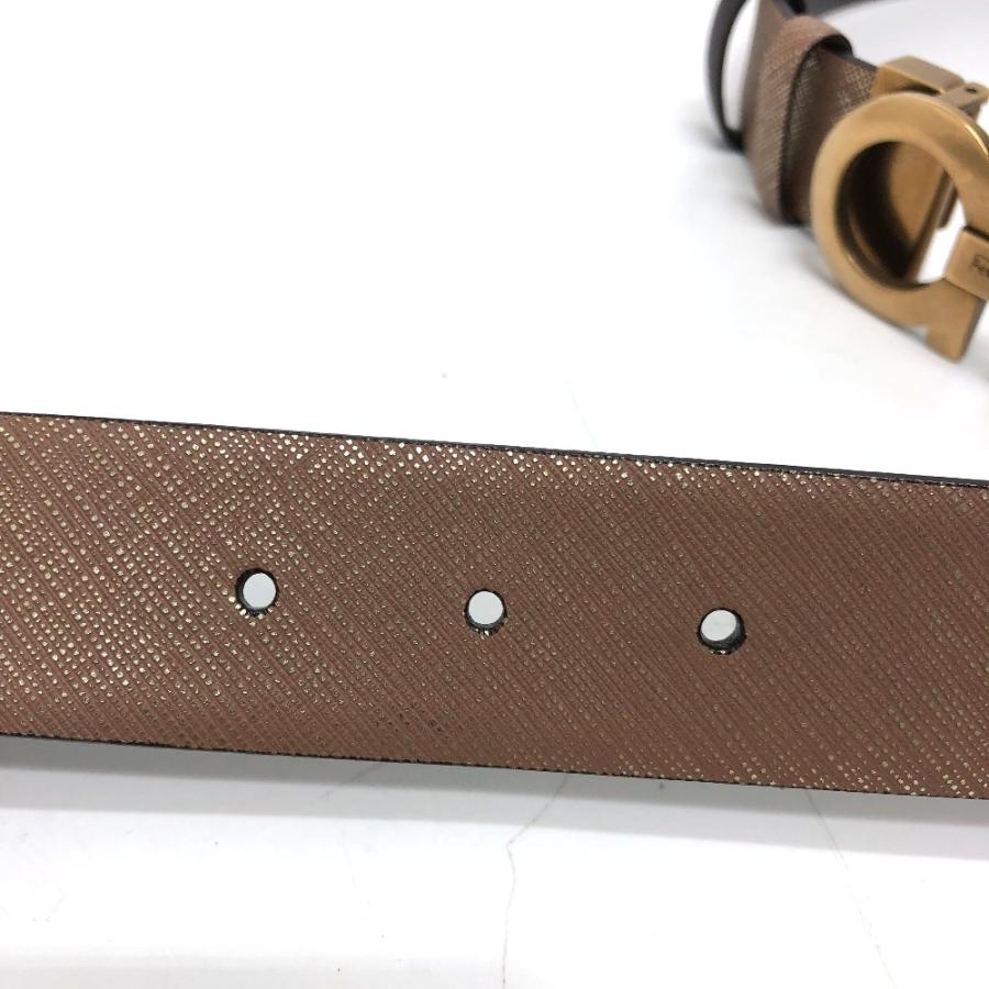 Salvatore Ferragamo サルヴァトーレフェラガモ ガンチーニ ファッション小物 ベルト レザー ベージュ系 メンズ【中古】 |  | 06