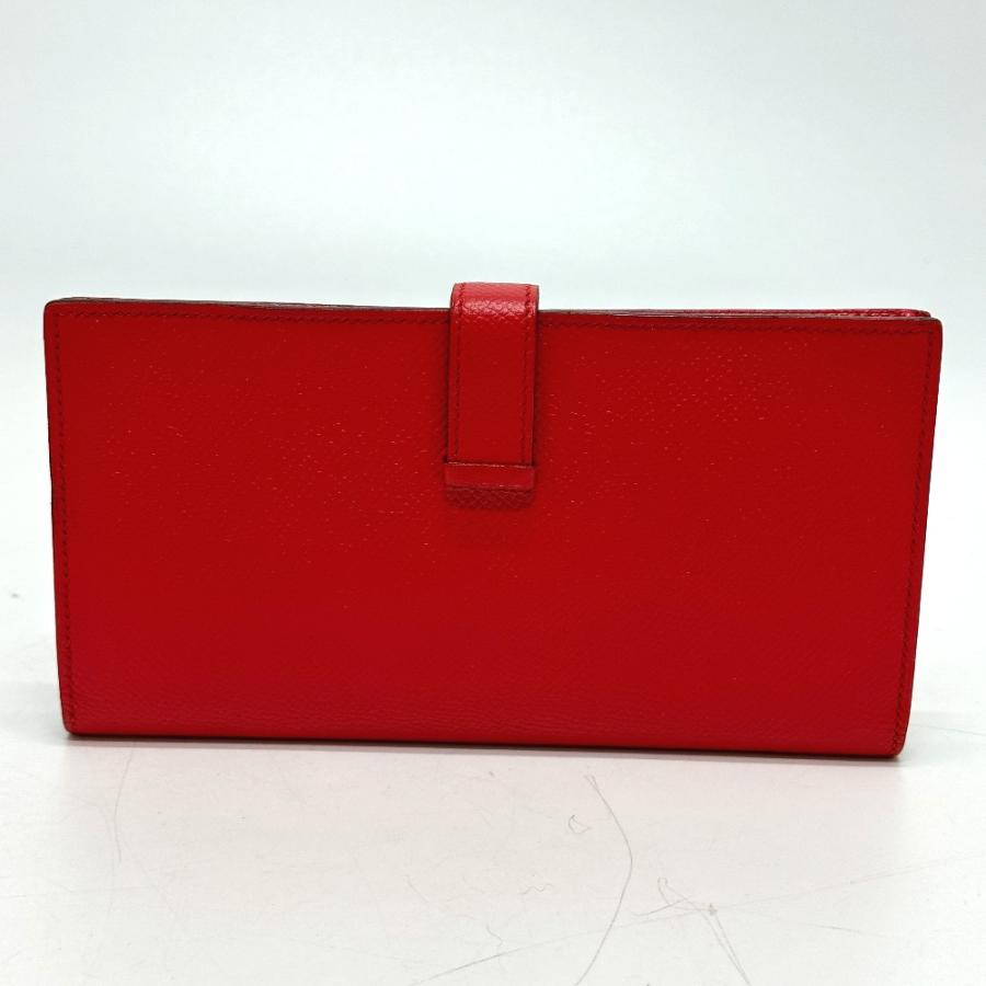 HERMES エルメス H金具 ベアンスフレ 2つ折り 長財布 エプソン X刻 ルージュトマト レッド レディース【中古】 | HERMES | 01