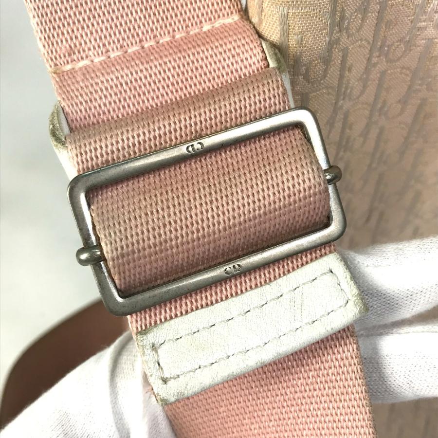 Dior ディオール トロッター カバン 斜め掛け ショルダーバッグ キャンバス ピンク レディース【中古】 |  | 06