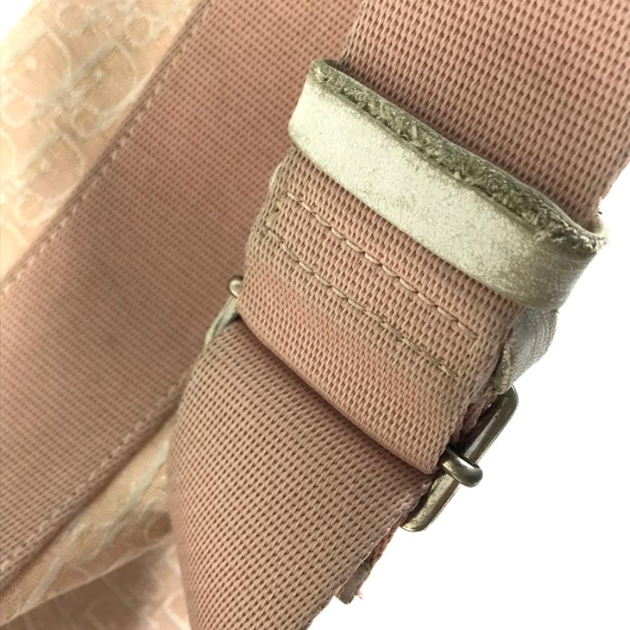 Dior ディオール トロッター カバン 斜め掛け ショルダーバッグ キャンバス ピンク レディース【中古】 |  | 07