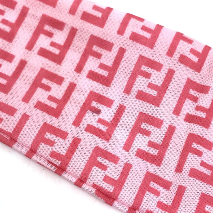 FENDI フェンディ ズッキーノ スカーフ ヘアバンド ポーチ ヴァンサンカンの付録 スカーフ ピンク レディース【中古】 | FENDI | 05