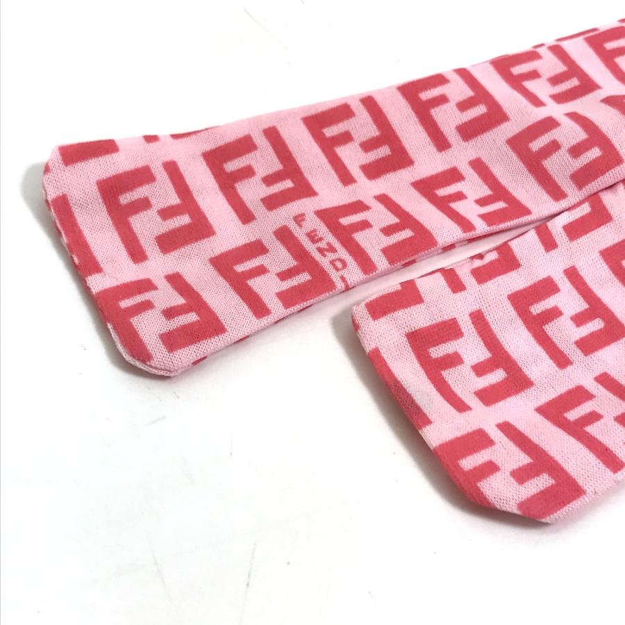 FENDI フェンディ ズッキーノ スカーフ ヘアバンド ポーチ ヴァンサンカンの付録 スカーフ ピンク レディース【中古】 | FENDI | 06