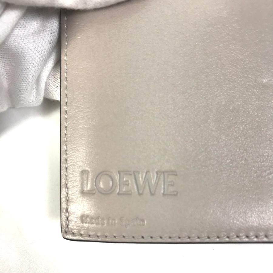 LOEWE ロエベ アナグラム バーティカル ウォレット 長財布 レザー グレー レディース【中古】未使用 | LOEWE | 06