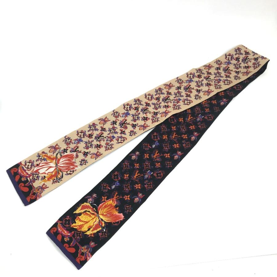 LOUIS VUITTON ルイヴィトン M76433 バンドー ランデブー モノグラム スカーフ ベージュ×ブラック レディース【中古】 | LOUIS VUITTON | 02