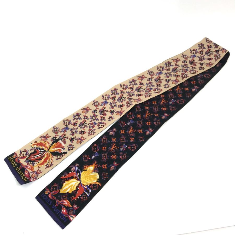 LOUIS VUITTON ルイヴィトン M76433 バンドー ランデブー モノグラム スカーフ ベージュ×ブラック レディース【中古】 | LOUIS VUITTON | 03