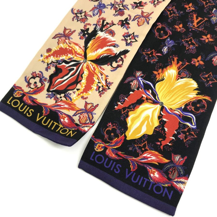 LOUIS VUITTON ルイヴィトン M76433 バンドー ランデブー モノグラム スカーフ ベージュ×ブラック レディース【中古】 | LOUIS VUITTON | 04