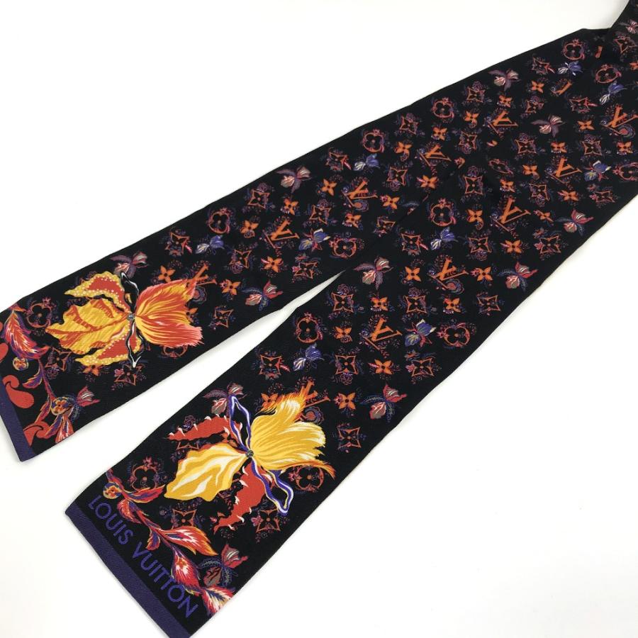 LOUIS VUITTON ルイヴィトン M76433 バンドー ランデブー モノグラム スカーフ ベージュ×ブラック レディース【中古】 | LOUIS VUITTON | 06