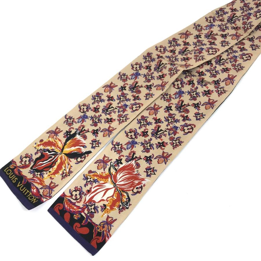 LOUIS VUITTON ルイヴィトン M76433 バンドー ランデブー モノグラム スカーフ ベージュ×ブラック レディース【中古】 | LOUIS VUITTON | 07