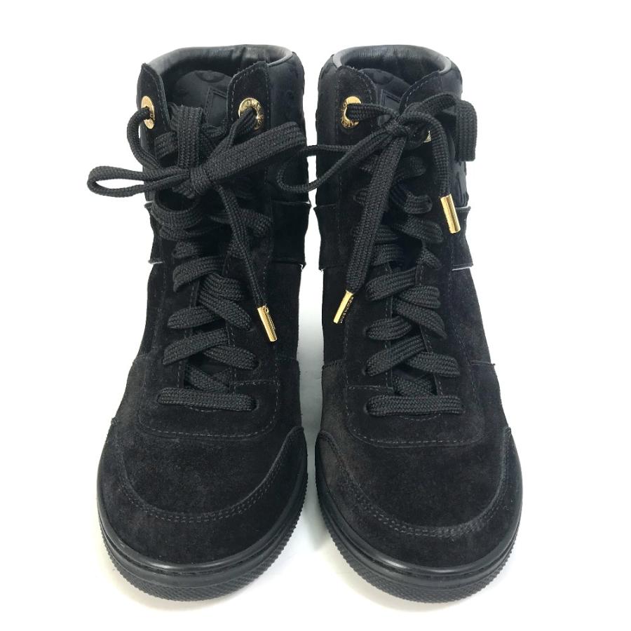 LOUIS VUITTON ルイヴィトン ハイカット 靴 モノグラム スニーカー ブラック レディース【中古】 | LOUIS VUITTON | 01
