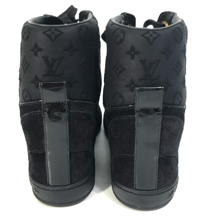 LOUIS VUITTON ルイヴィトン ハイカット 靴 モノグラム スニーカー ブラック レディース【中古】 | LOUIS VUITTON | 04
