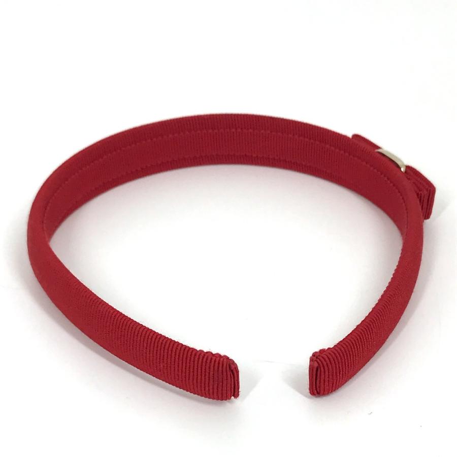 Salvatore Ferragamo サルヴァトーレフェラガモ へアバンド ヘアアクセサリー ヴァラ リボン カチューシャ レッド レディース【中古】 |  | 04