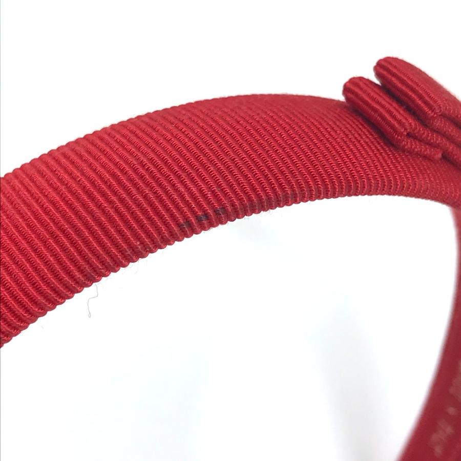 Salvatore Ferragamo サルヴァトーレフェラガモ へアバンド ヘアアクセサリー ヴァラ リボン カチューシャ レッド レディース【中古】 |  | 06