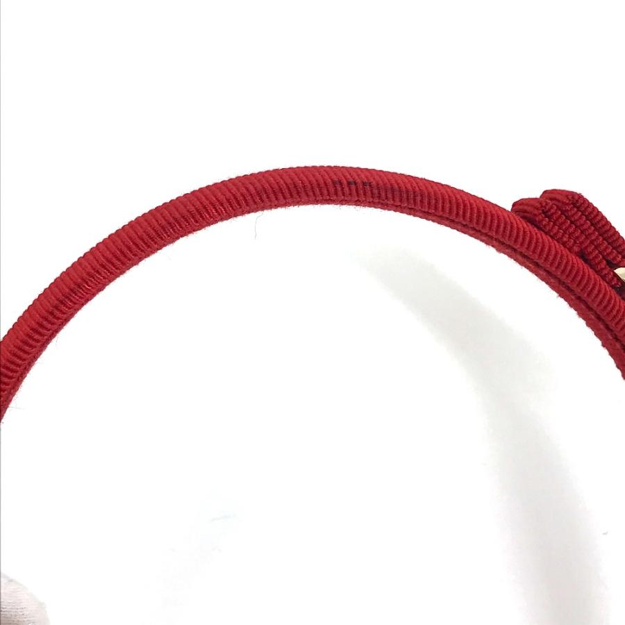 Salvatore Ferragamo サルヴァトーレフェラガモ へアバンド ヘアアクセサリー ヴァラ リボン カチューシャ レッド レディース【中古】 |  | 07