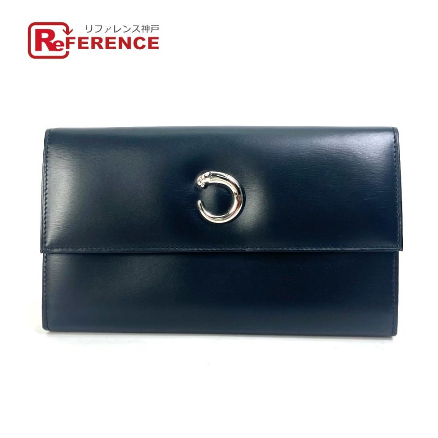 Cartier CARTIER カルティエ パンテール 3つ折り 長財布 レザー  