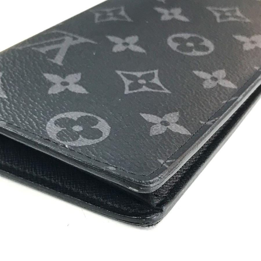 LOUIS VUITTON ルイヴィトン M61697 ポルトフォイユ ブラザ 2つ折り財布  モノグラムエクリプス 長財布 ブラック メンズ【中古】 | LOUIS VUITTON | 04