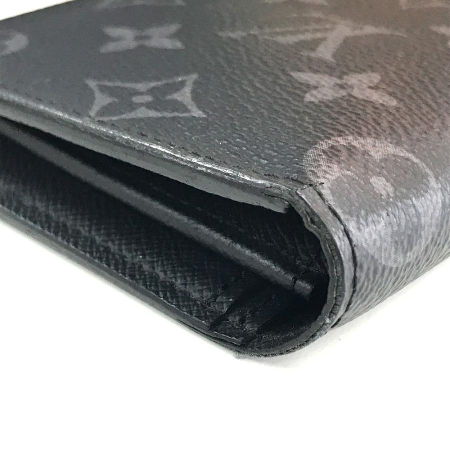 LOUIS VUITTON ルイヴィトン M61697 ポルトフォイユ ブラザ 2つ折り財布  モノグラムエクリプス 長財布 ブラック メンズ【中古】 | LOUIS VUITTON | 07