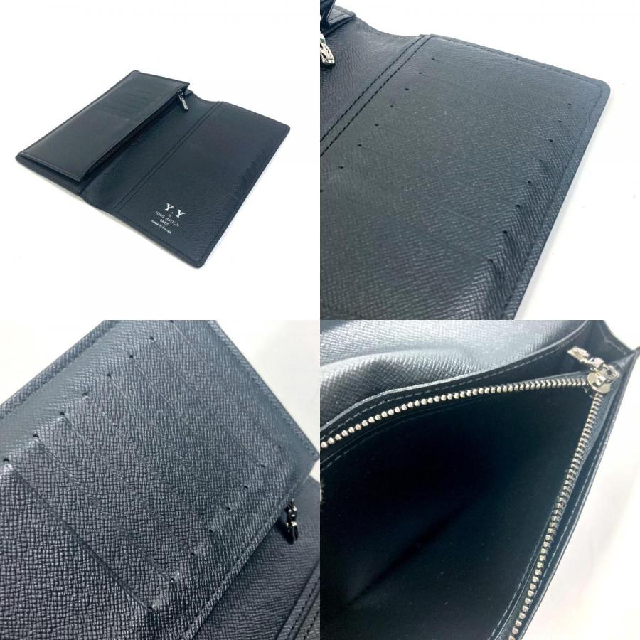 LOUIS VUITTON ルイヴィトン M61697 ポルトフォイユ ブラザ 2つ折り財布  モノグラムエクリプス 長財布 ブラック メンズ【中古】 | LOUIS VUITTON | 08